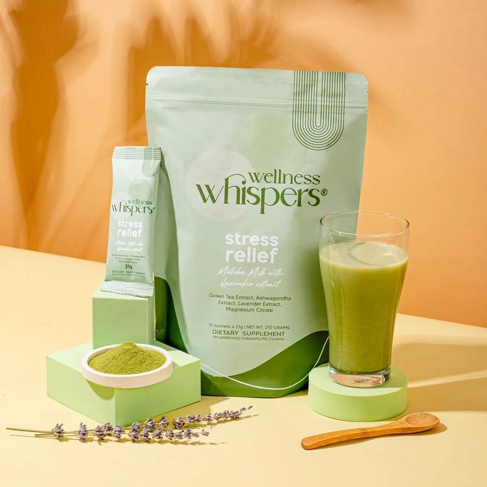 Wellness Whispers Stress Relief Matcha Milk