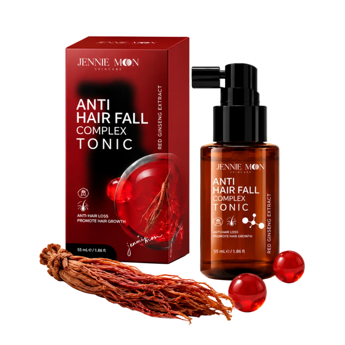 Jennie Moon Anti Hair Fall Complex Tonic - Red Ginseng Extract 55ml