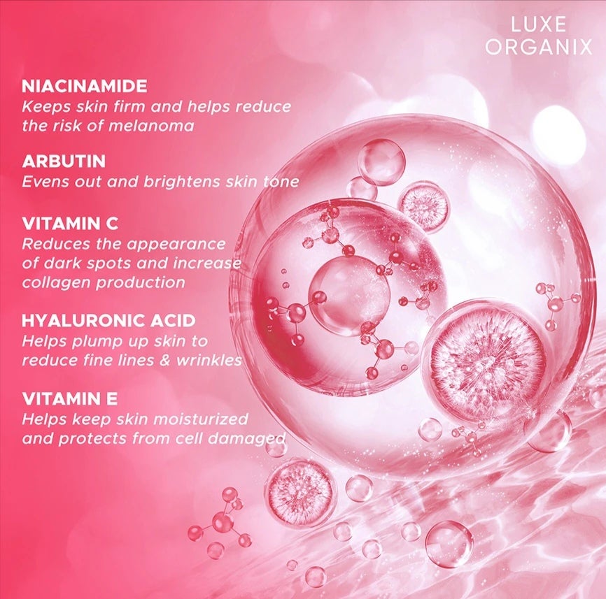 Luxe Organix Niacinamide + Arbutin Healthy Light Whitening Serum Perfume Infused Body Wash 1000G