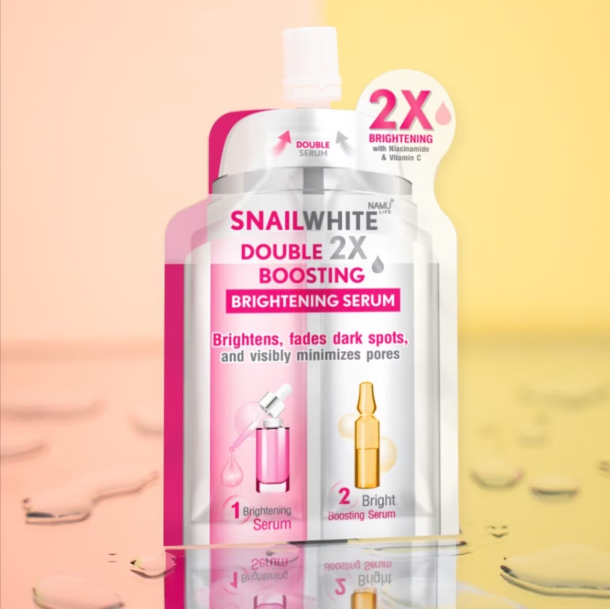 Snailwhite Double Boosting Brightening Serum 4ml + 4ml