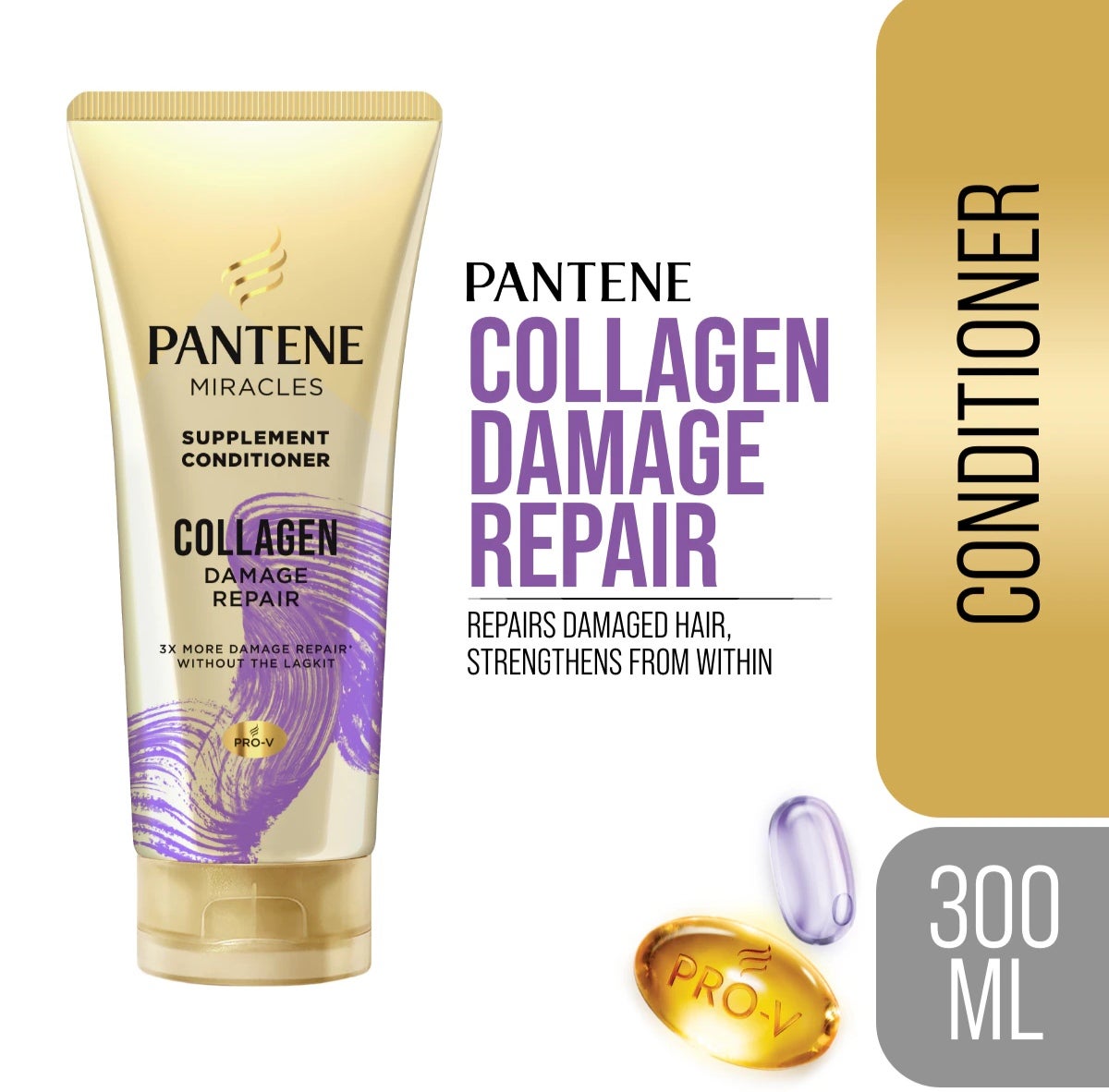 Pantene 3 Minute Miracle Conditioner Collagen Repair 300ml