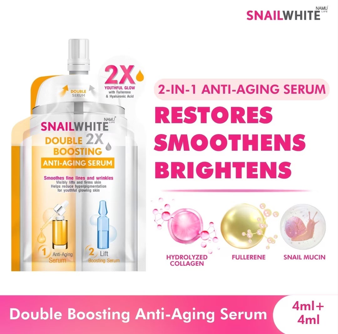 Snailwhite Double Boosting Anti-Aging Serum 4ml + 4ml