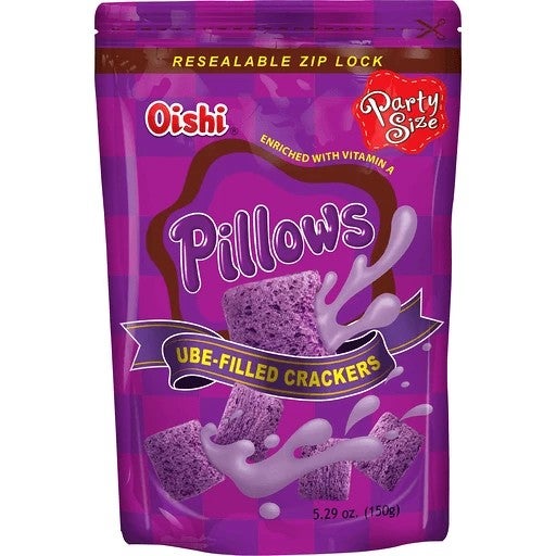 Pillows Party Size Ube-Filled Crackers | 150g