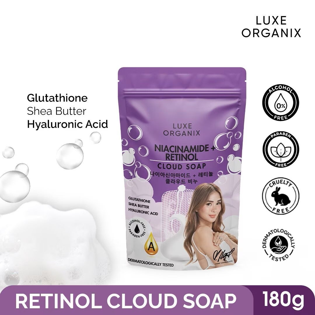 Luxe Organix Niacinamide + Retinol Cloud Soap 180g