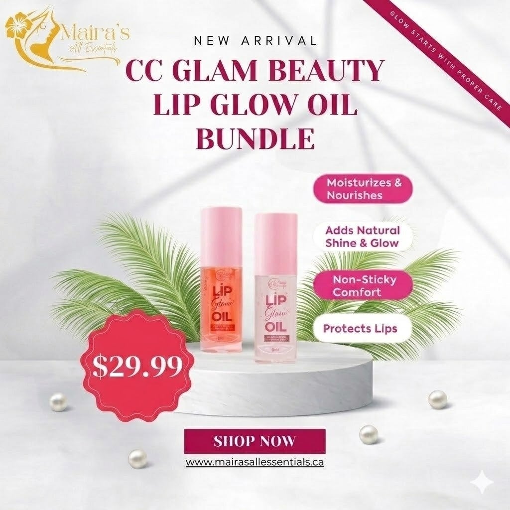 CC Glam Beauty Lip Glow Oil Bundle