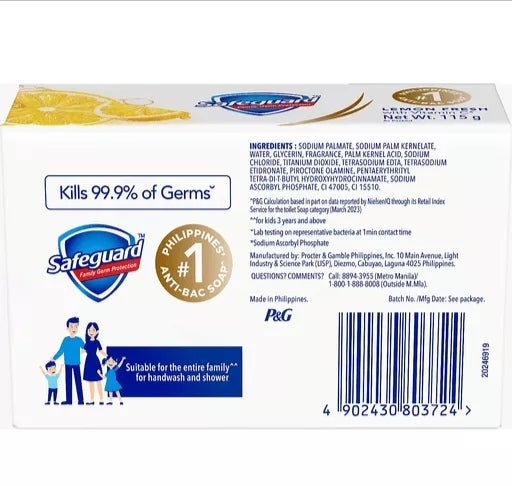 Safeguard Soap Lemon Fresh | 115g