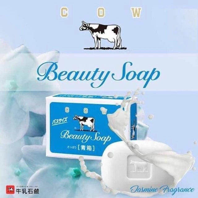 Japan Cow Brand blue soap 3's