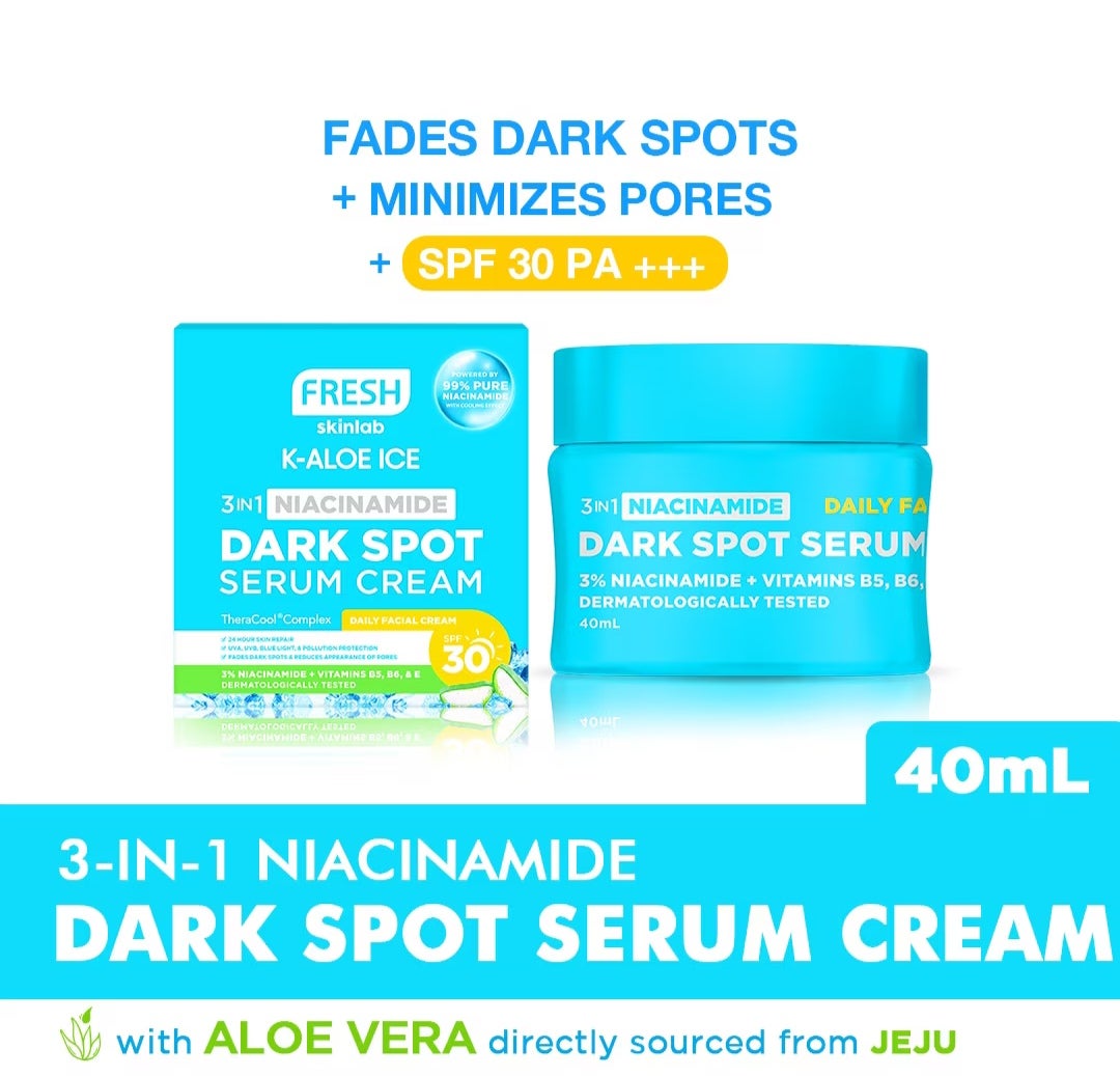 FRESH Skinlab Jeju Aloe Ice 3-1 Niacinamide Dark Spot Serum Cream