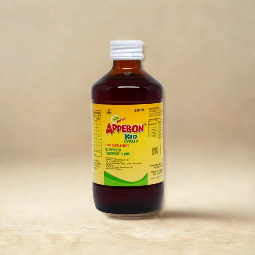 APPEBON Vitamin B Complex; Iron; Lysine; Buclizine HCl Kids Syrup 250mL