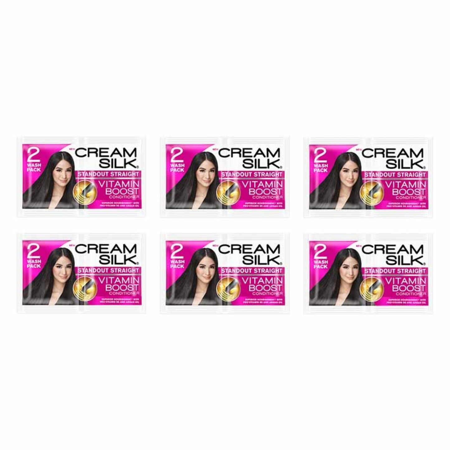 Creamsilk Standout Straight Vitamin Boost 6's x 22ml
