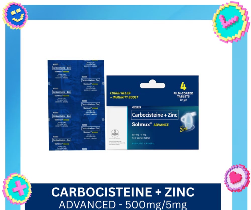 Solmux Advance Carbocisteine + Zinc 4s