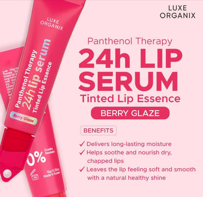 Luxe Organix Panthenol Therapy 24H Lip Serum Tinted Lip Essence 10G