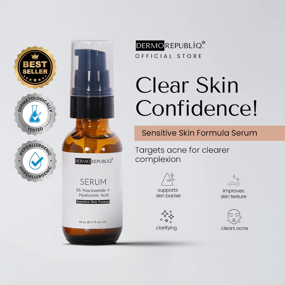 Dermorepubliq 5% Niacinamide + Hyaluronic Acid Sensitive Skin Formula Serum
