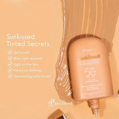 Barefaced Sunkissed TINTED Sunscreen SPF 50 PA++++ 50g