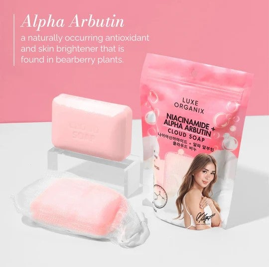 Luxe Organix Niacinamide + Alpha Arbutin Cloud Soap 180G