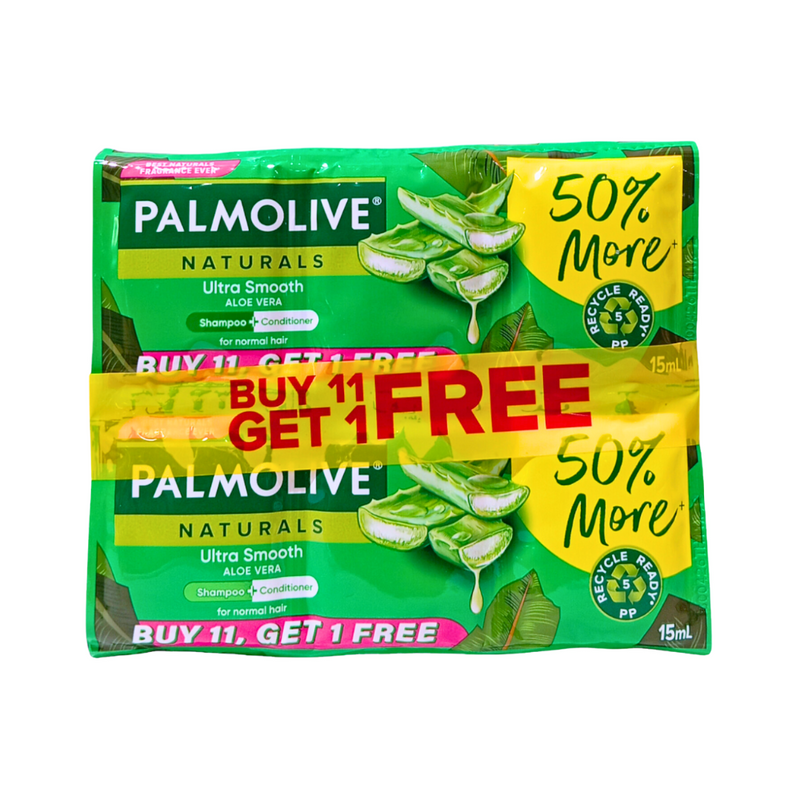 Palmolive Naturals Shampoo And Conditioner Healthy And Smooth 15ml 12's