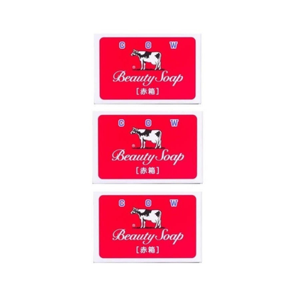 Japan Cow Brand red soap 3's