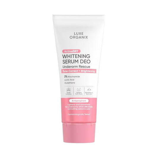 Luxe Organix Active Dry Whitening Serum Deodorant Underarm Rescue 50g