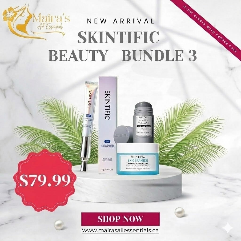 Skintific Beauty Bundle 3 – Ceramide Moisture Gel, Clay Stick & Eye Cream Set