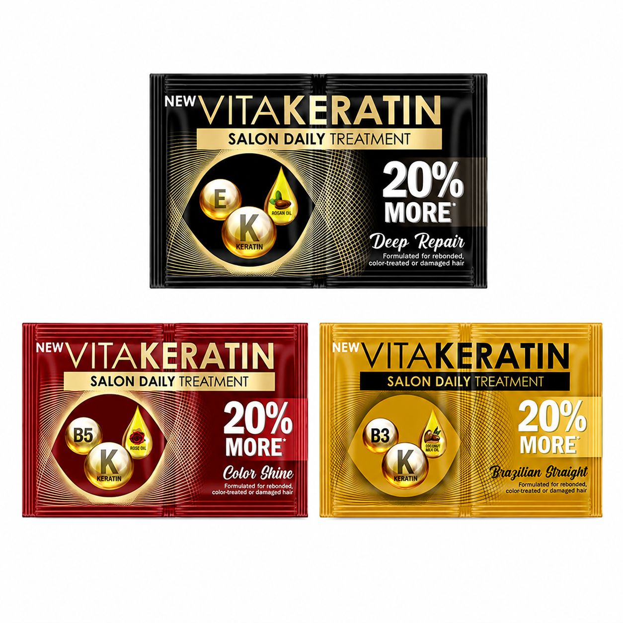 Vita Keratin Salon Daily Treatment 6's
