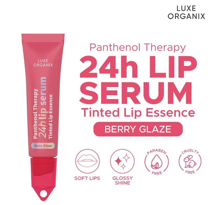 Luxe Organix Panthenol Therapy 24H Lip Serum Tinted Lip Essence 10G