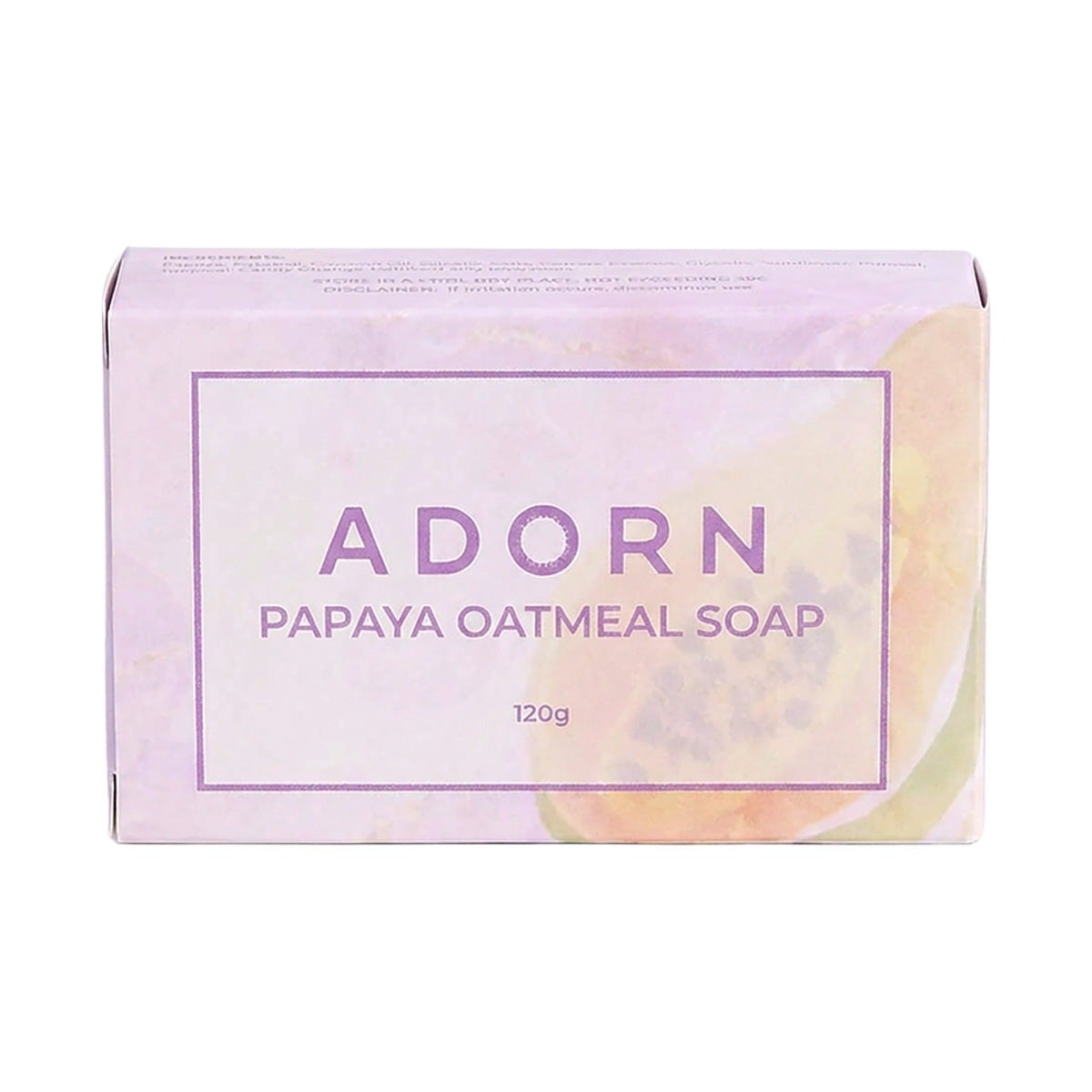 Adorn by Calmskin Papaya Oatmeal Soap 120g