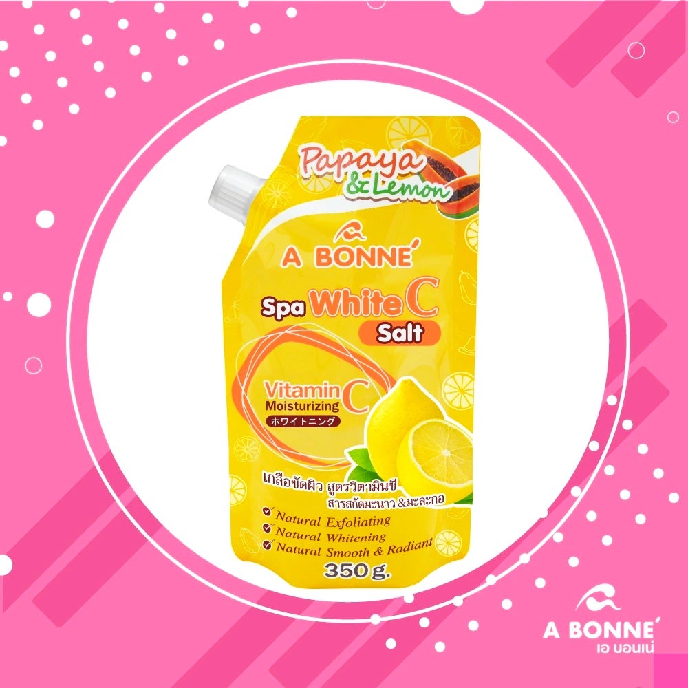 A Bonne' Spa White C Papaya & Lemon Salt 350g