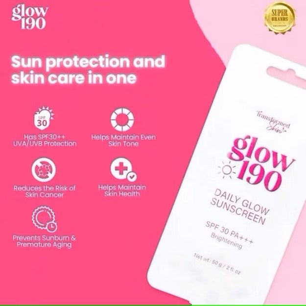 Glow 190 sunscreen