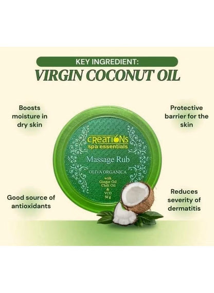 Creations Oliva Organica Massage Rub 50g