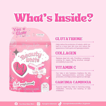 You Glow Babe Beauty White 4 in 1 Glutathione Capsule