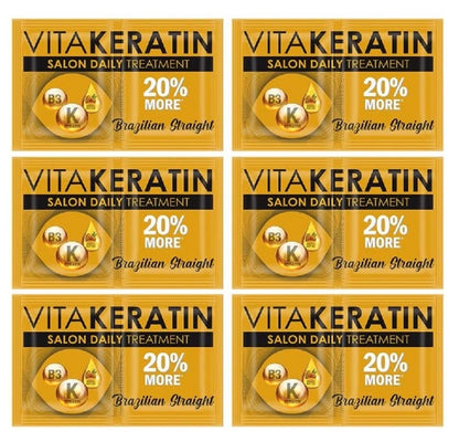 Vita Keratin Salon Daily Treatment Brazilian Straight 24ml 12's