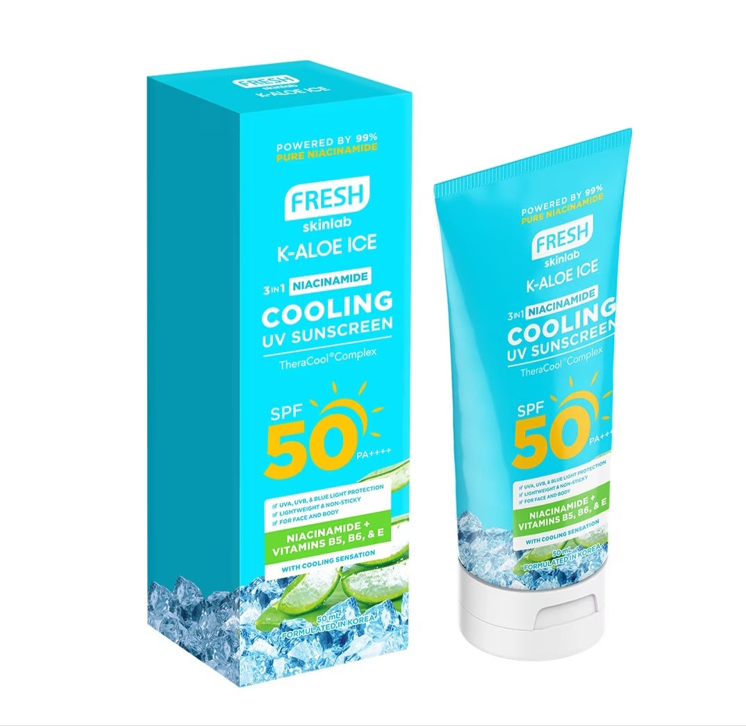 FRESH Skinlab Jeju Aloe Ice 3 in 1 Niacinamide Cooling UV Sunscreen 50ml