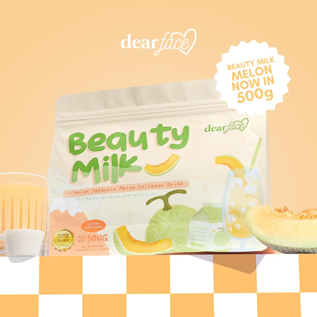 DEAR FACE Beauty Milk - Premium Japanese Melon Collagen Drink (Half Kilo)