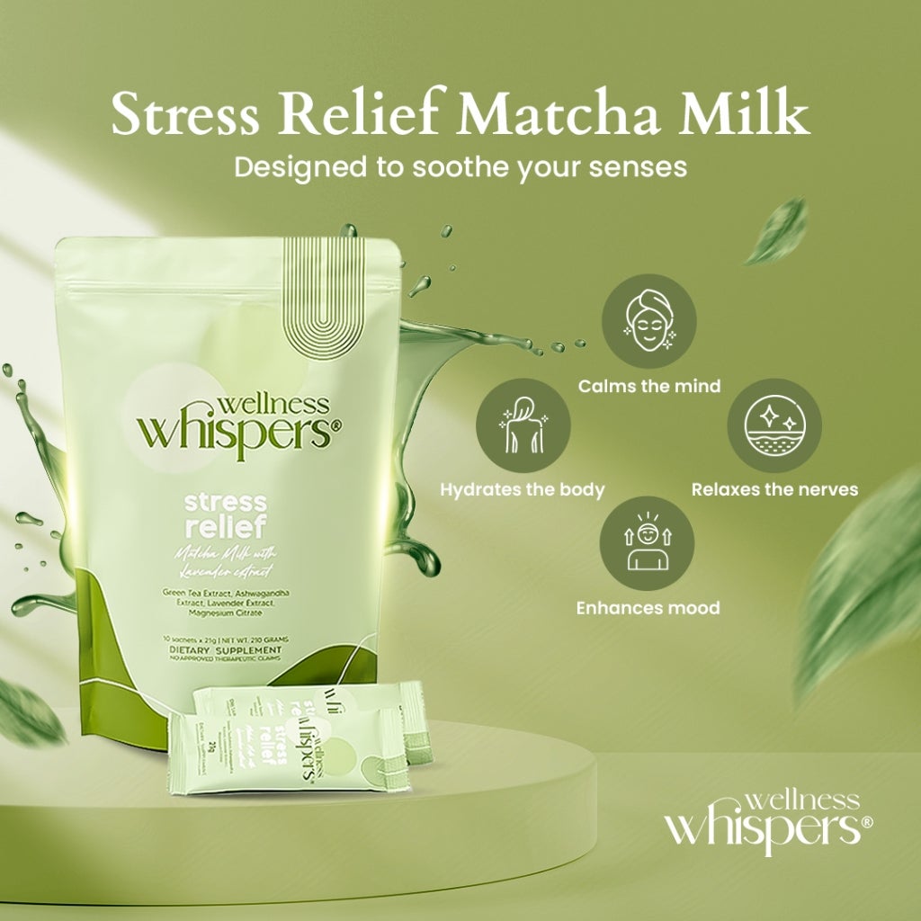 Wellness Whispers Stress Relief Matcha Milk