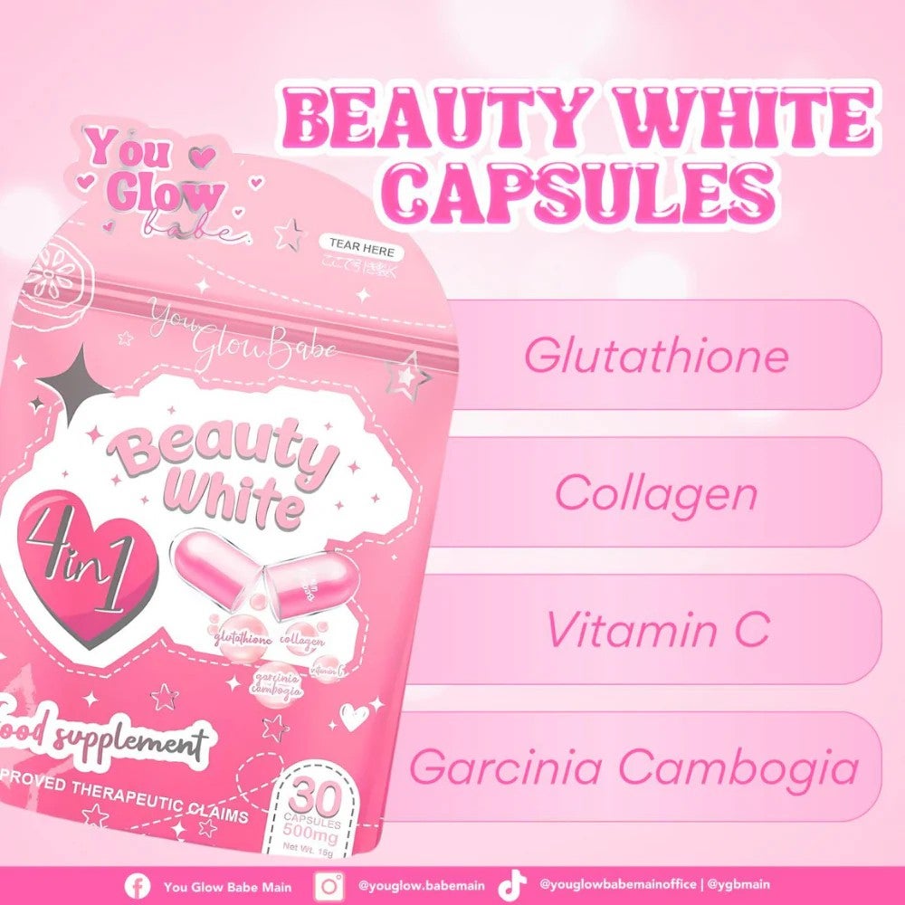 You Glow Babe Beauty White 4 in 1 Glutathione Capsule