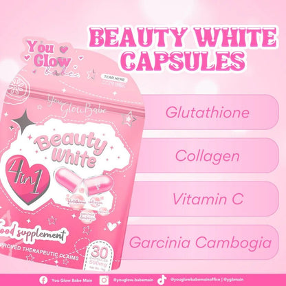 You Glow Babe Beauty White 4 in 1 Glutathione Capsule