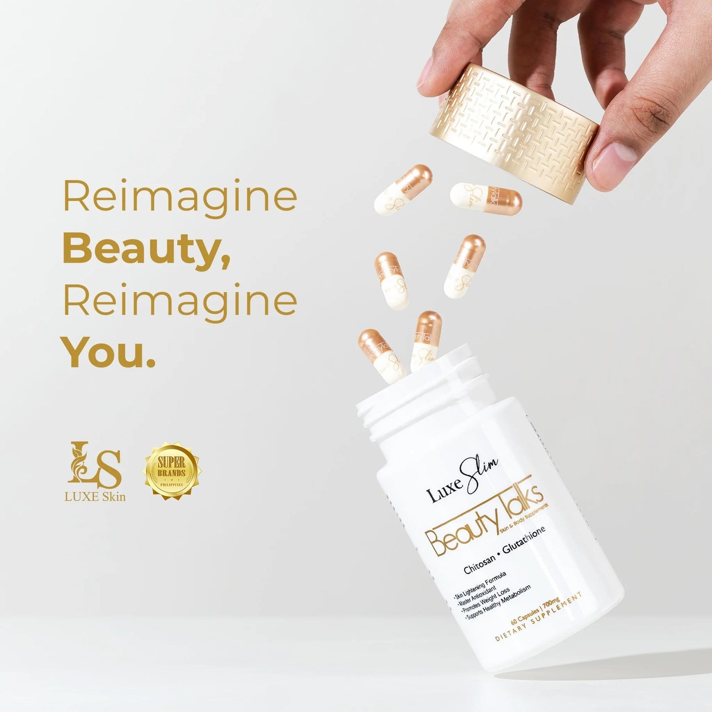 Luxe Slim Beauty Talks Skin & Body Supplements 60 Capsules