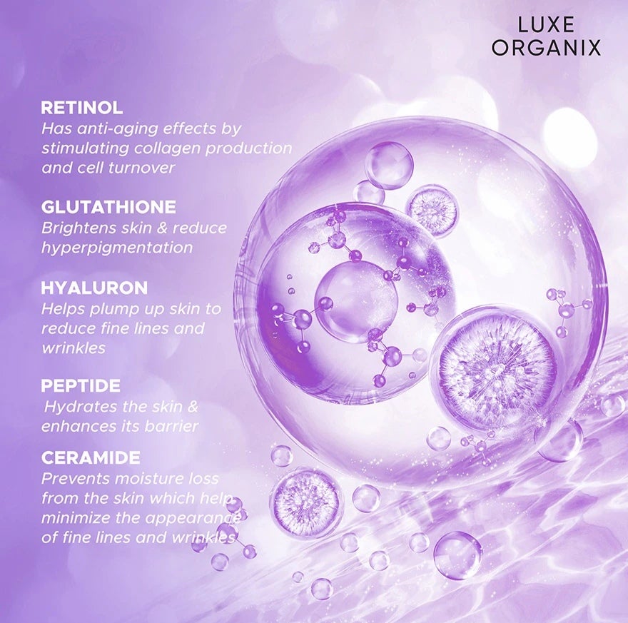 Luxe Organix Retinol + Gluta Youthful Radiance Whitening Seru Perfume Infused Body Wash 1000G