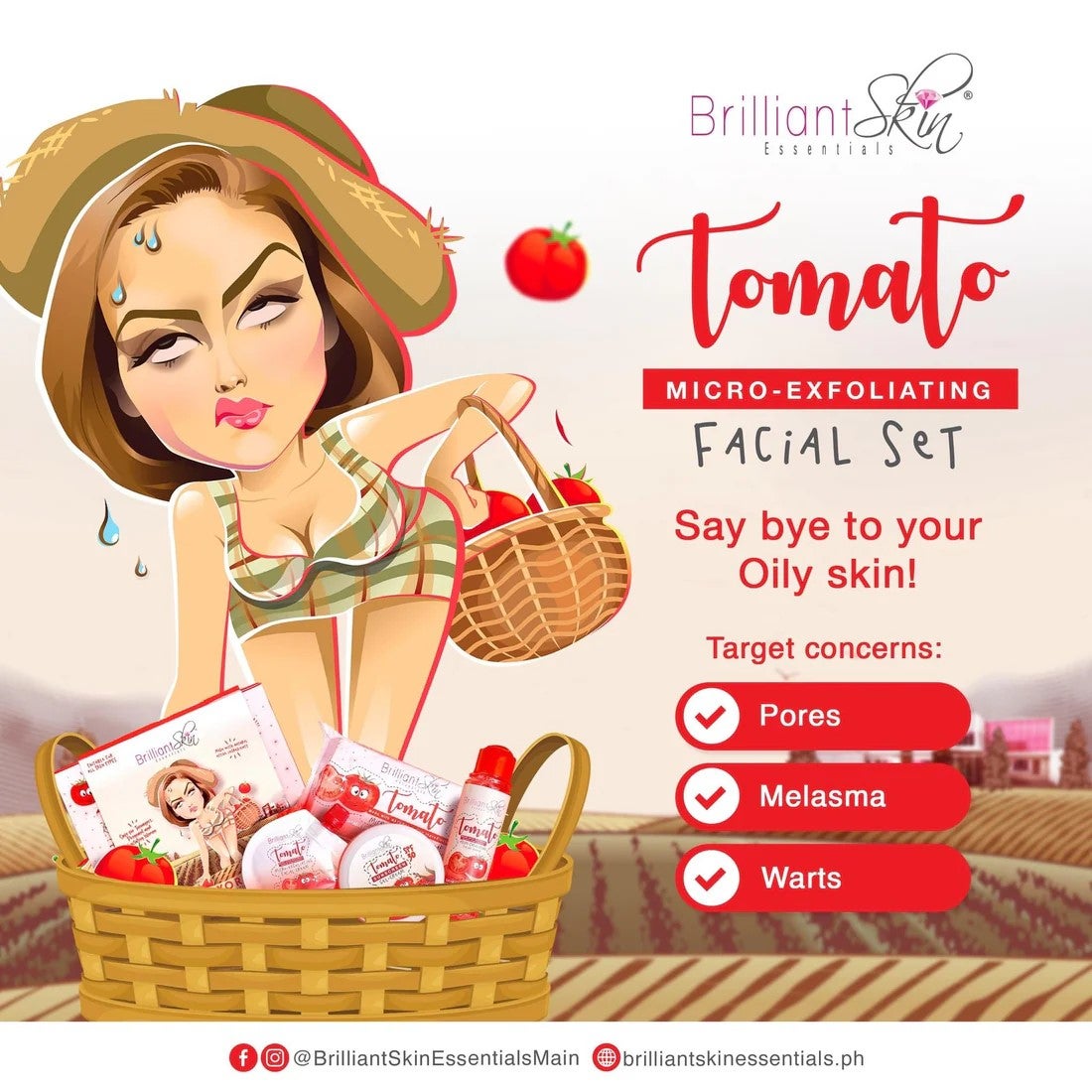 Brilliant Skin Tomato Micro Exfoliating Set