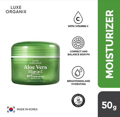 Luxe Organix 97% Aloe Vera Vitamin C Hydrabright Moisturizer 50g