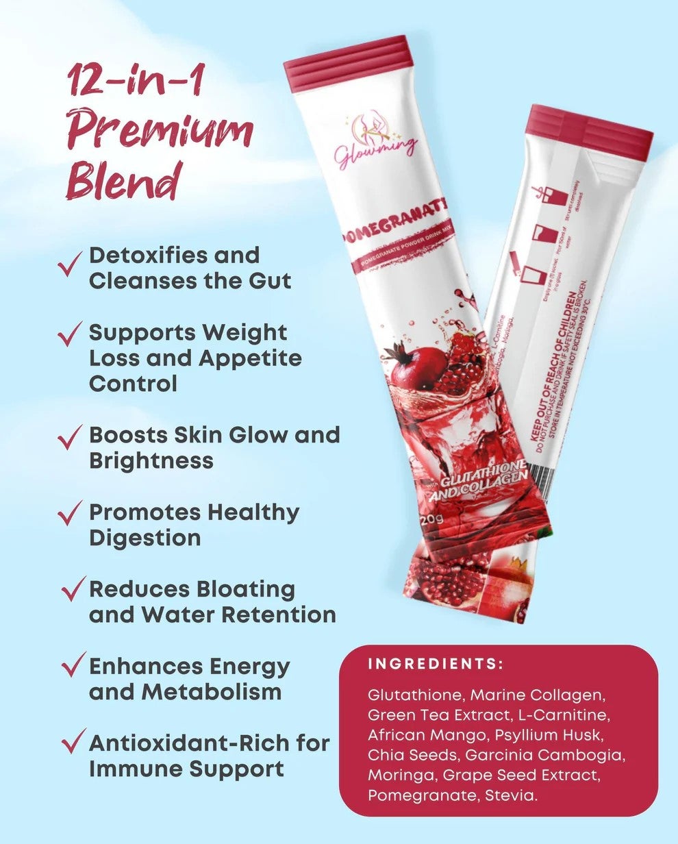 Glowming Health & Beauty Drink - Pomegranate