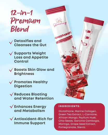 Glowming Health & Beauty Drink - Pomegranate