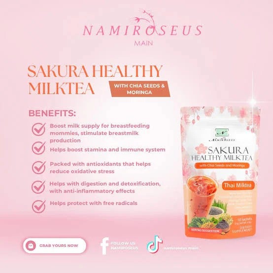 NAMIROSEUS Sakura Milk Tea