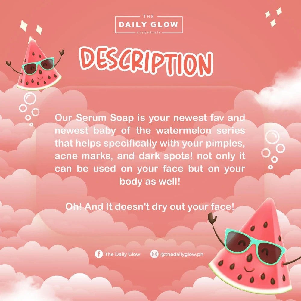 THE DAILY GLOW Watermelon Serum Soap