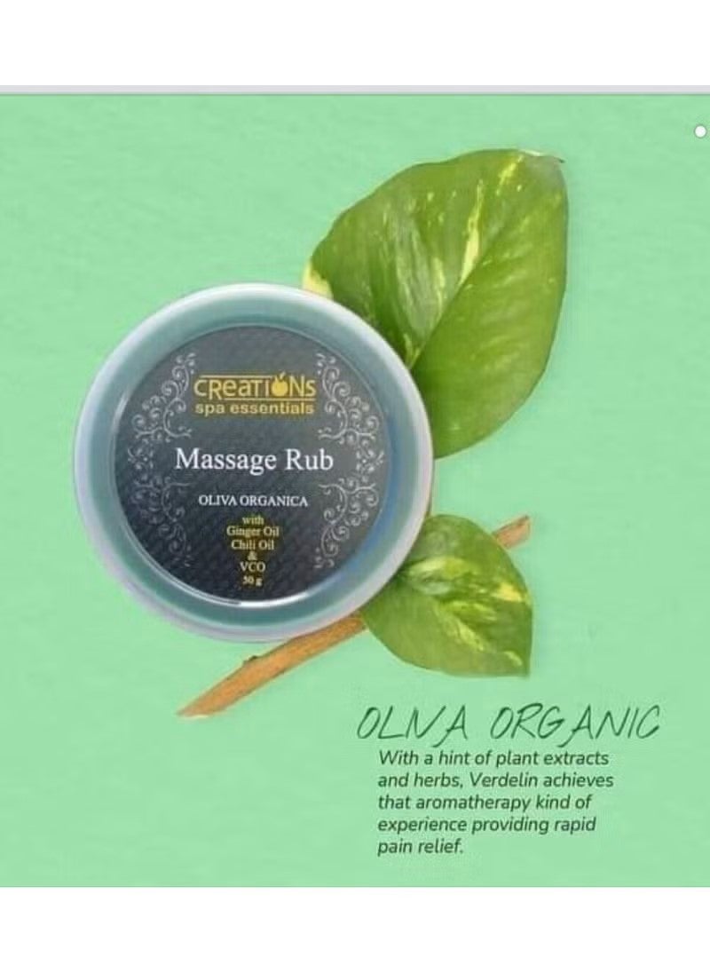 Creations Oliva Organica Massage Rub 50g