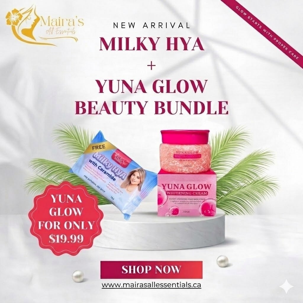 Yuna Glow Whitening Cream Beauty Bundle