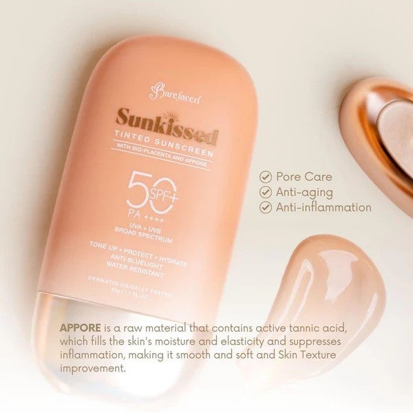 Barefaced Sunkissed TINTED Sunscreen SPF 50 PA++++ 50g