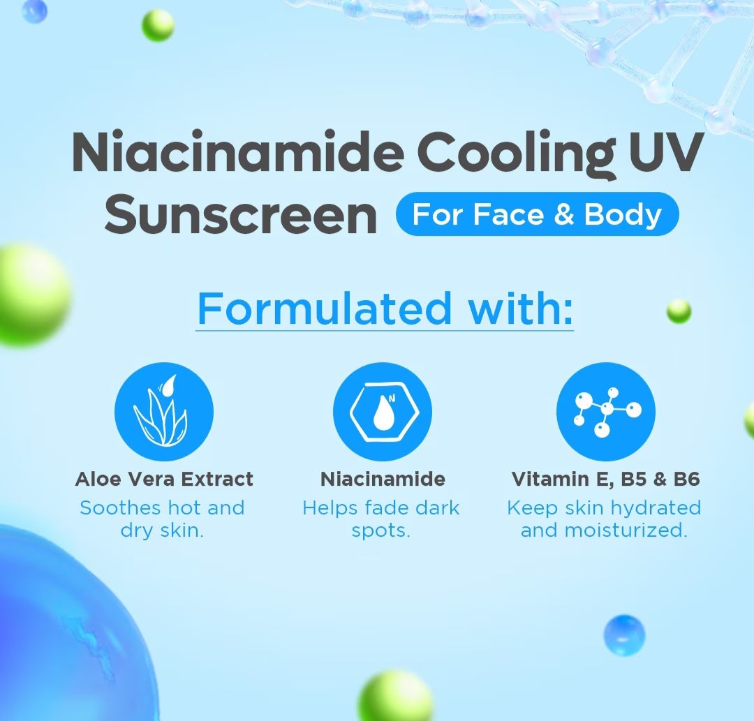 FRESH Skinlab Jeju Aloe Ice 3 in 1 Niacinamide Cooling UV Sunscreen 50ml