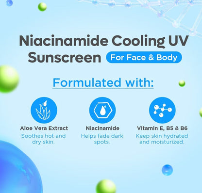 FRESH Skinlab Jeju Aloe Ice 3 in 1 Niacinamide Cooling UV Sunscreen 50ml
