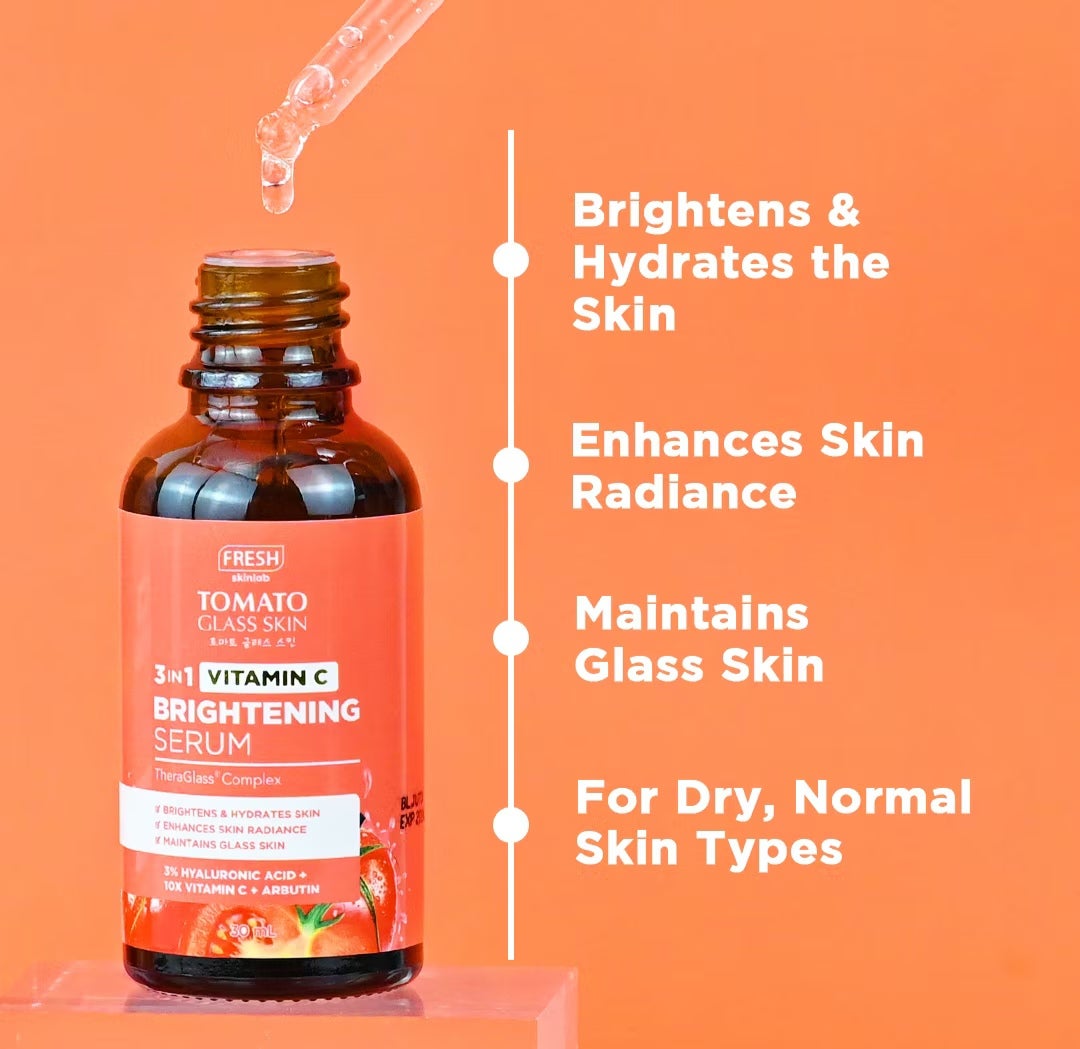FRESH Skinlab Tomato Glass Skin 3in1 Vitamin C Brightening Serum 30 ml